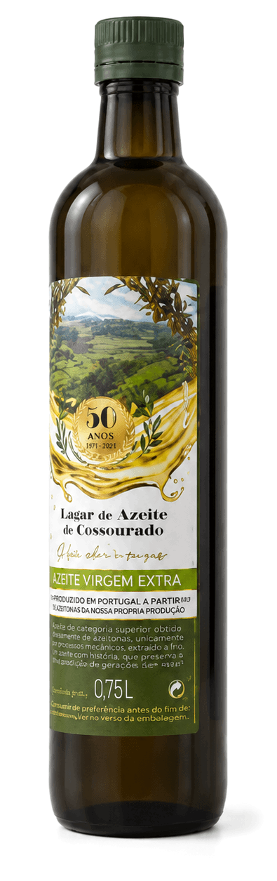 Garrafa de 0,75 L de azeite virgem extra Lagar de Azeite de Cossourado
