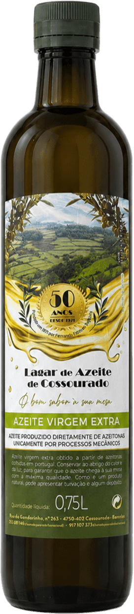 Garrafa de 0,75 L de azeite virgem extra Lagar de Azeite de Cossourado